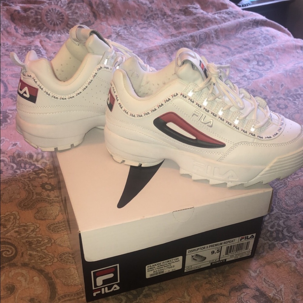 Worn Once Fila Disruptors
